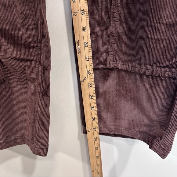 Free People Risk Taker High Rise Straight Leg Corduroy Brown Pants Size 27 NEW - Picture 9 of 12